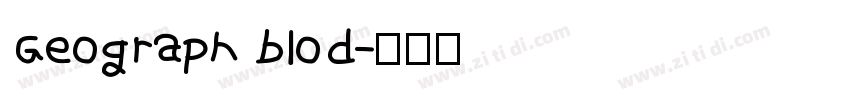 Geograph blod字体转换
